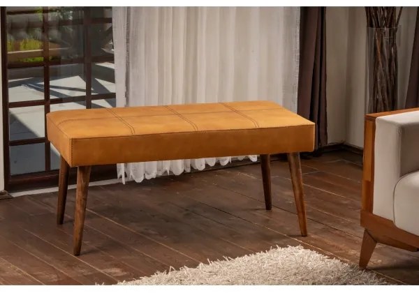 Oranžový taburet VITO 46x92 cm