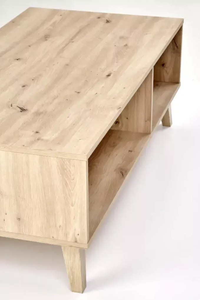Konferenční stolek Borneo K 120 cm dub artisan/černý