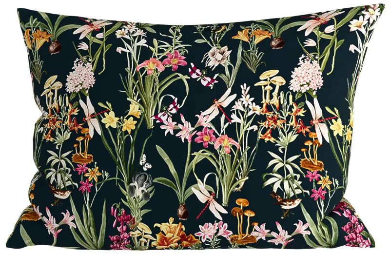 Dekoračná obliečka na vankúš MYSTIC GARDEN 50x70 cm, tmavozelená