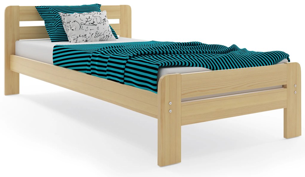 Interbeds Jednolôžková posteľ DALLAS1 prírodná s matracom - 200x120