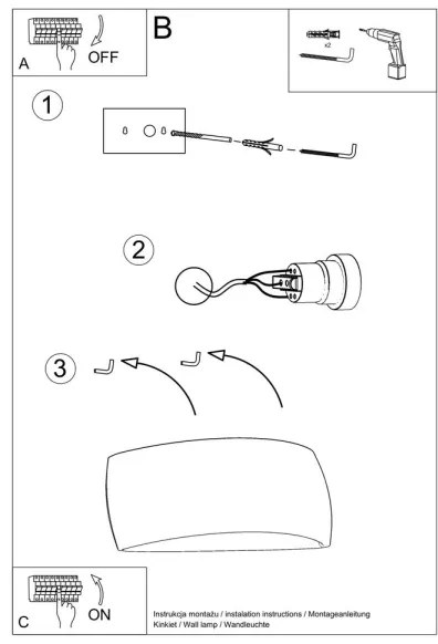 Nástenné svietidlo PONTIUS 1xG9/60W/230V čierna