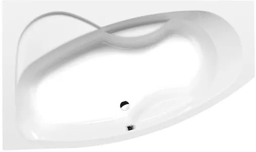 Polysan Mamba asymetrická vaňa 170x100 cm akrylát ľavá 76111