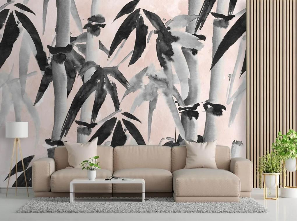 Fototapeta, Bambusový les Abstraktní textura - 450x315 cm