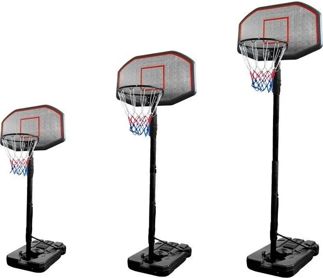 LEAN Sport Voľne stojaci basketbalový kôš, nastaviteľný stojan 200-300 cm