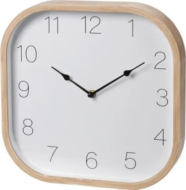 Nástenné hodiny 30x30 cm, drevený vzhľad%