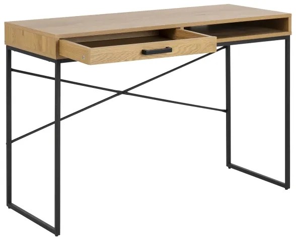 Písací stôl SARON dub/čierna