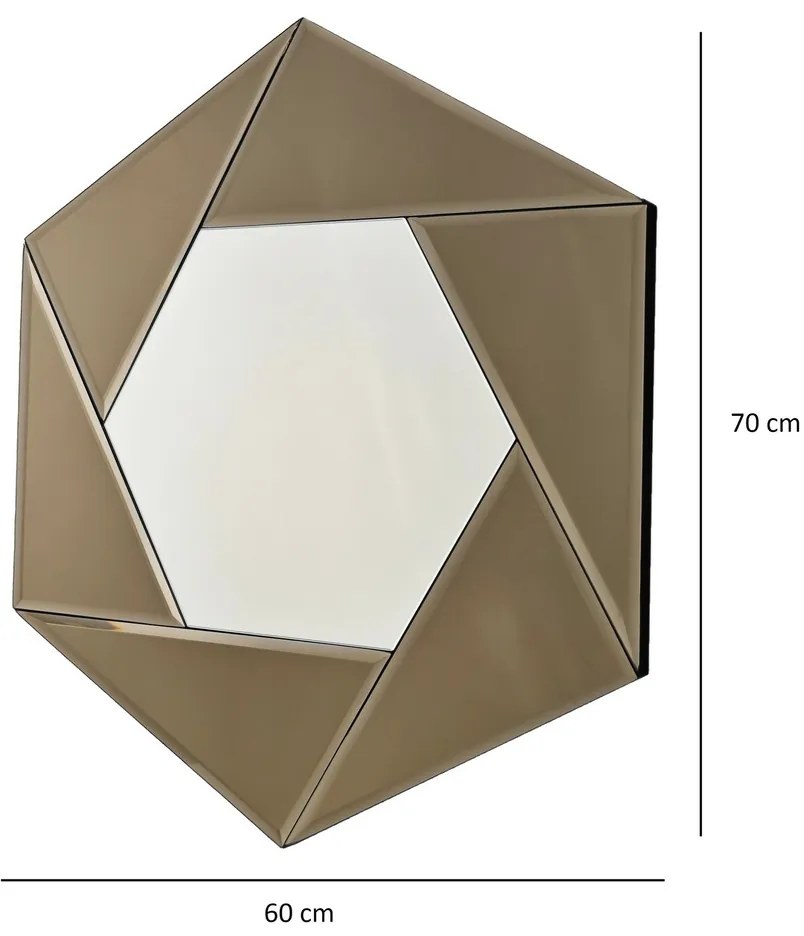 Zrkadlo Status Bronze 60 x 70 cm
