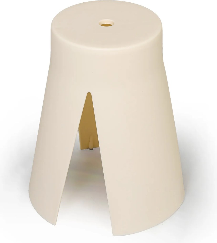 Plastová stolička RIKO, béžová