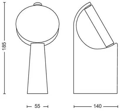Philips - LED Vonkajšia lampa MIMOSA LED/7W/230V 4000K IP44