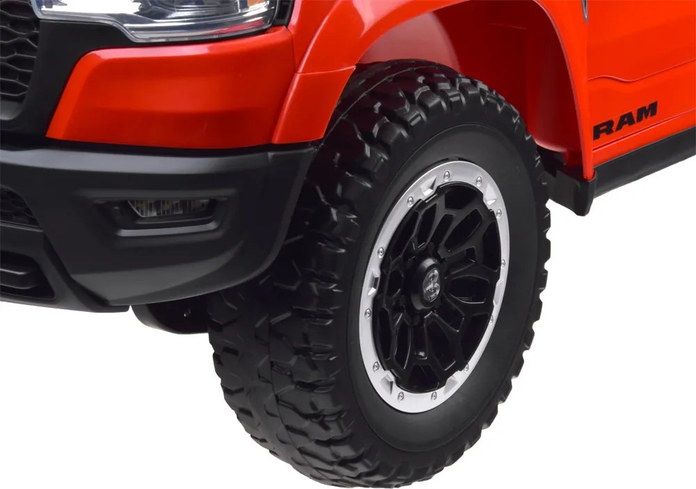 JOKOMISIADA Elektrické auto na batériu RAM Pickup pre deti 4x4 + diaľkové ovládanie červené PA0322