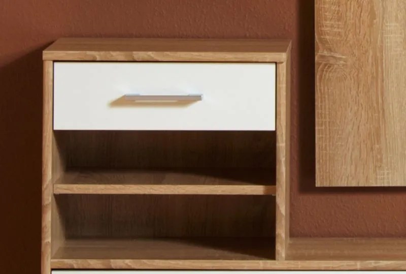 Predsieňová stena Vincent, dub sonoma/biela