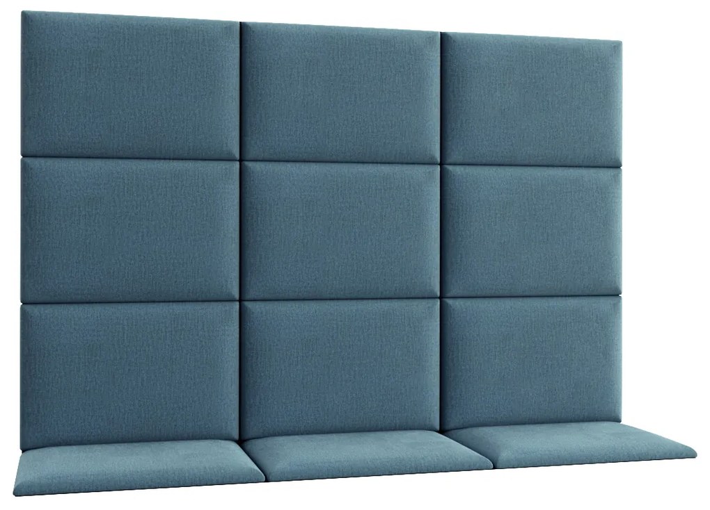 Set 12 čalúnených panelov Quadra 180x120 cm (mentolová). Akcia -16%. Vlastná spoľahlivá doprava až k Vám domov. 1051992