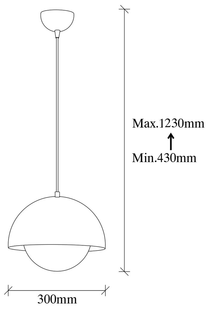 Závesný luster Camgoz zlatý
