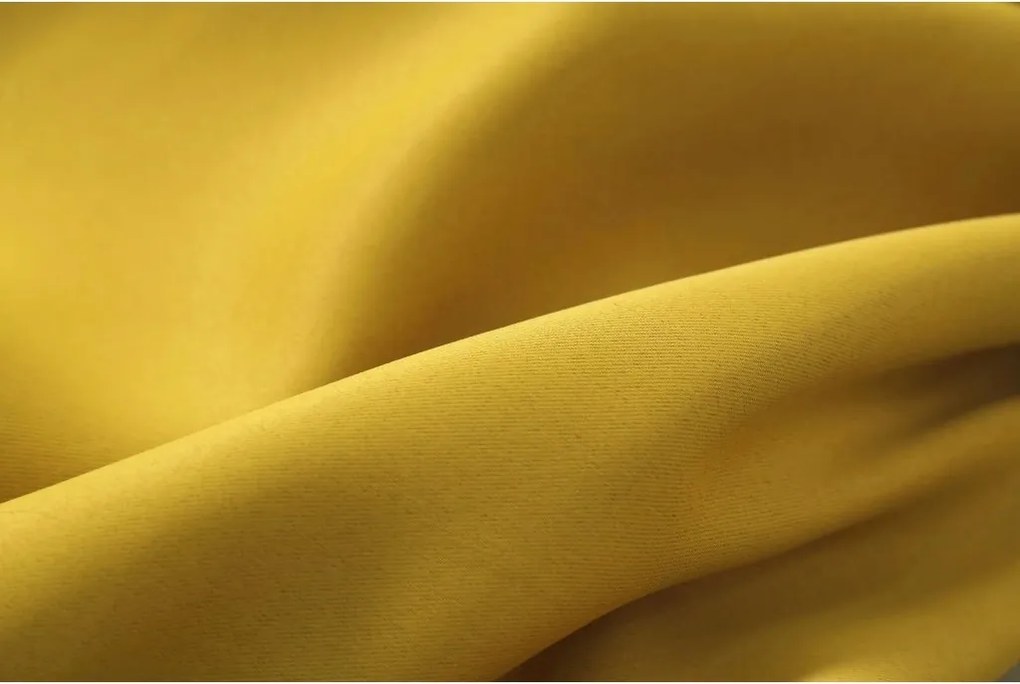 Žltý záves OXFORD 140x250 cm Zavesenie: Riasiaca páska