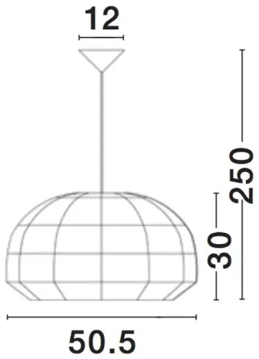 Rustikálny luster Melody 50 ratan