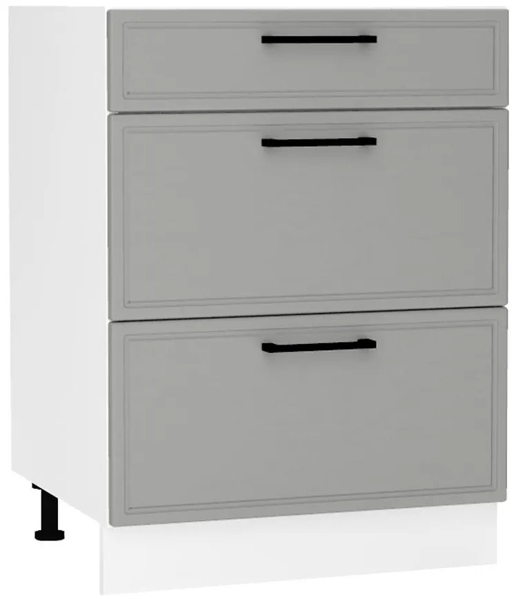 Kuchynská skrinka Emily D60S/3 Dast Grey