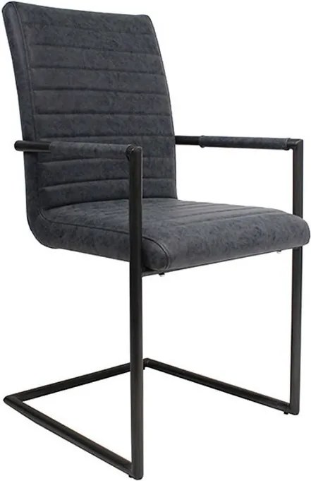 Modrošedá stoličky / kreslo Industrial - 48*97 cm