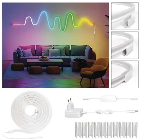 RGBIC LED Stmievateľný pásik GoSmart LED/33W/230V 5 m Wi-Fi Tuya