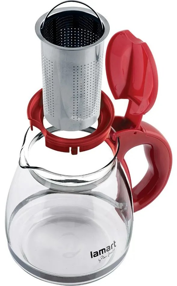 Lamart LT7074 kanvica Verre, 1,5 l, červená
