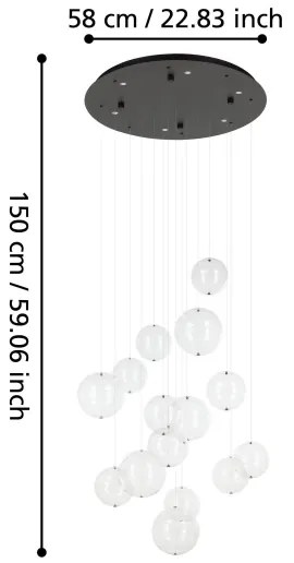 Eglo 390333 - LED Stmievateľný luster na lanku ESPARDELLO 6xLED/4,2W/230V 3000K