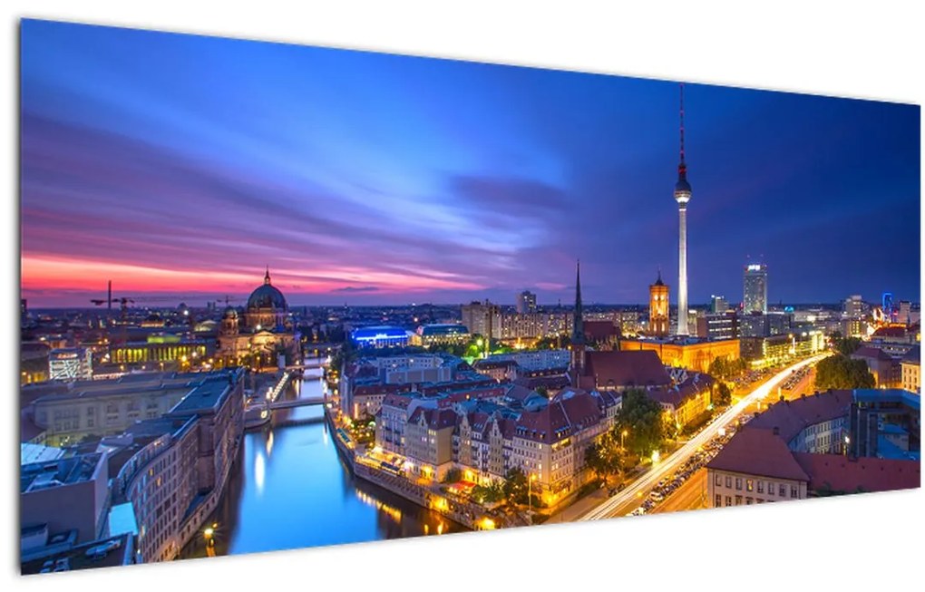 Obraz - Modré nebo nad Berlínom (120x50 cm)