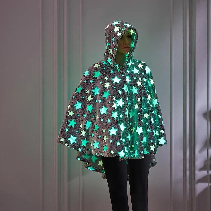 Pončo svietiace v tme CL230806 140x165 cm