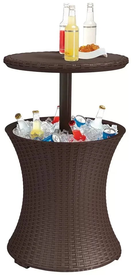 Odkladací stolík COLD BAR, ø 50 × 57–83 cm, plast