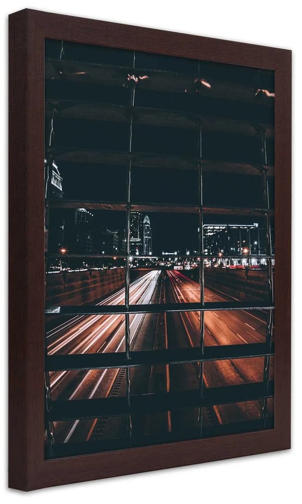 Gario Plagát Ulica v noci Farba rámu: Bez rámu, Rozmery: 30 x 45 cm