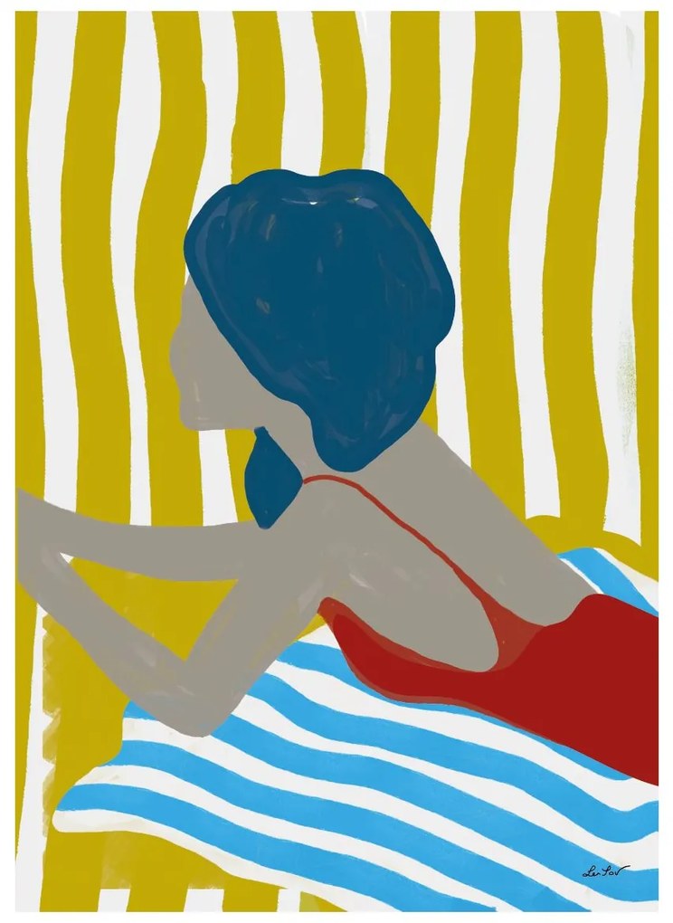THE POSTER CLUB Autorský plagát Finales De Agosto by Lentov 50 x 70 cm