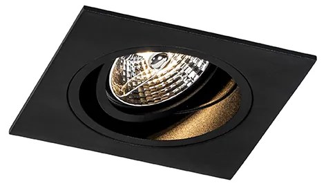 Sada 6 ks Moderné zapustené bodové čierne nastaviteľné - skľučovadlo 70