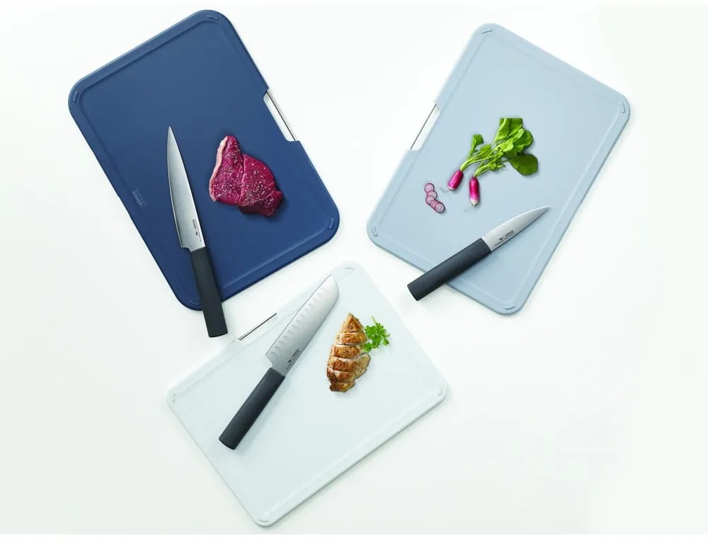 Súprava 3 dosiek a nožov so stojanom Joseph Joseph Nest Plus