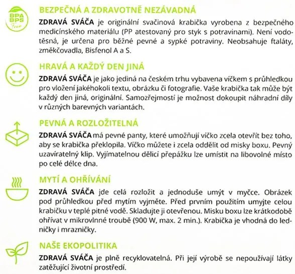 Komplet Zdravá fľaša 0,5 l a Zdravá desiata - Mňau