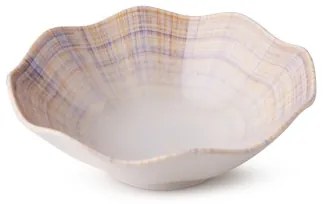 24-dielna jedálenská súprava, oranžová/modrá, porcelán