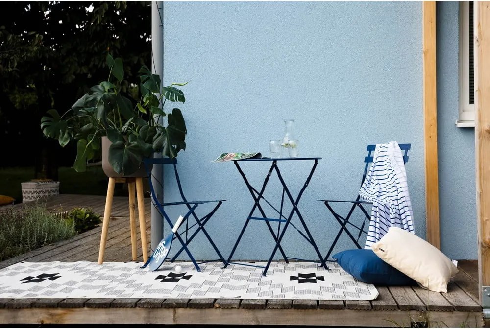 Tmavomodrá súprava záhradného nábytku Bonami Essentials Retro