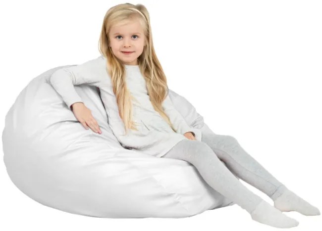 Sedací vak SAKO biely ekokoža