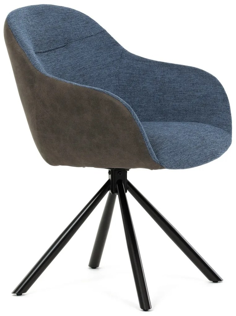 Sada jedálenských stoličiek s vratným mechanizmomDCH-Y1143 BLUE2, 2 ks