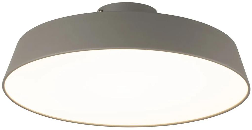 CLX Stropné LED prisadené osvetlenie GIOACCHINO, 18W, denná biela, 30cm, šedé