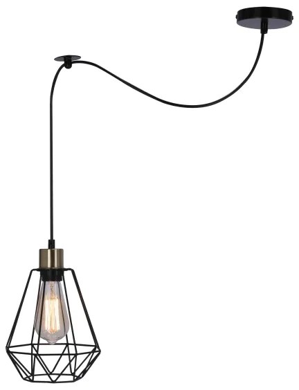 Luster na lanku PRIMO 1xE27/60W/230V pavúk