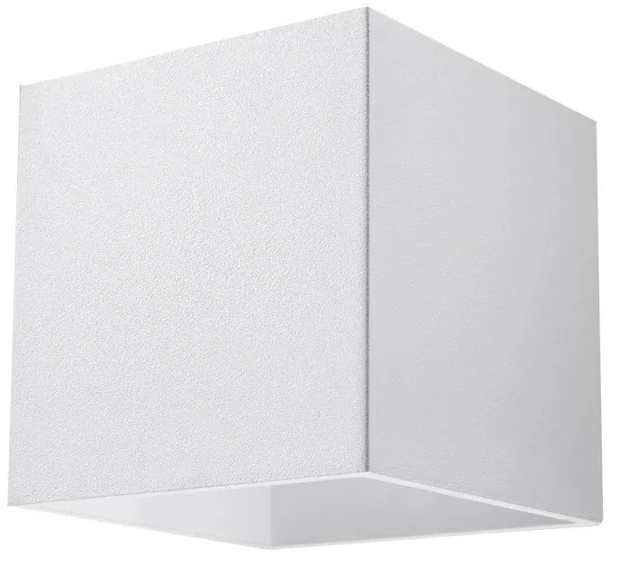 Biele nástenné svietidlo Geo – Sollux