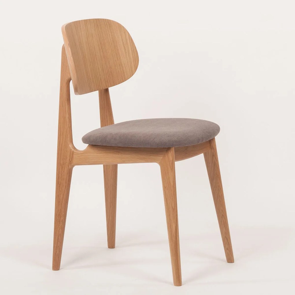 Stima Stolička BUNNY/LÁTKA Vyberte odtieň ->: Dub, Vyberte látku ->: MYSTIC grigio 69