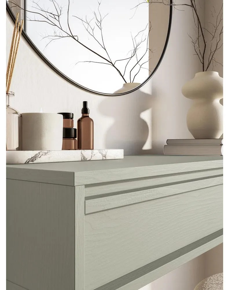 Toaletný stolík Evane E3  (šalvia). Akcia -14%. Vlastná spoľahlivá doprava až k Vám domov. 1100202