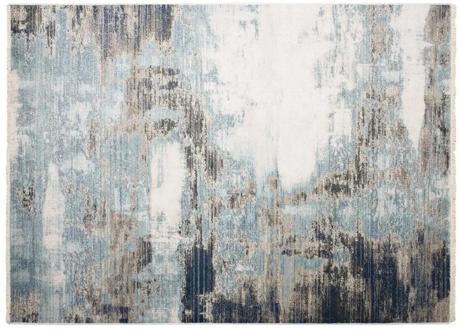 Exkluzívny koberec modro-bežovej farby