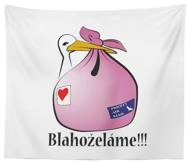Sablio Deka Blahoželáme!!!: 150x120 cm