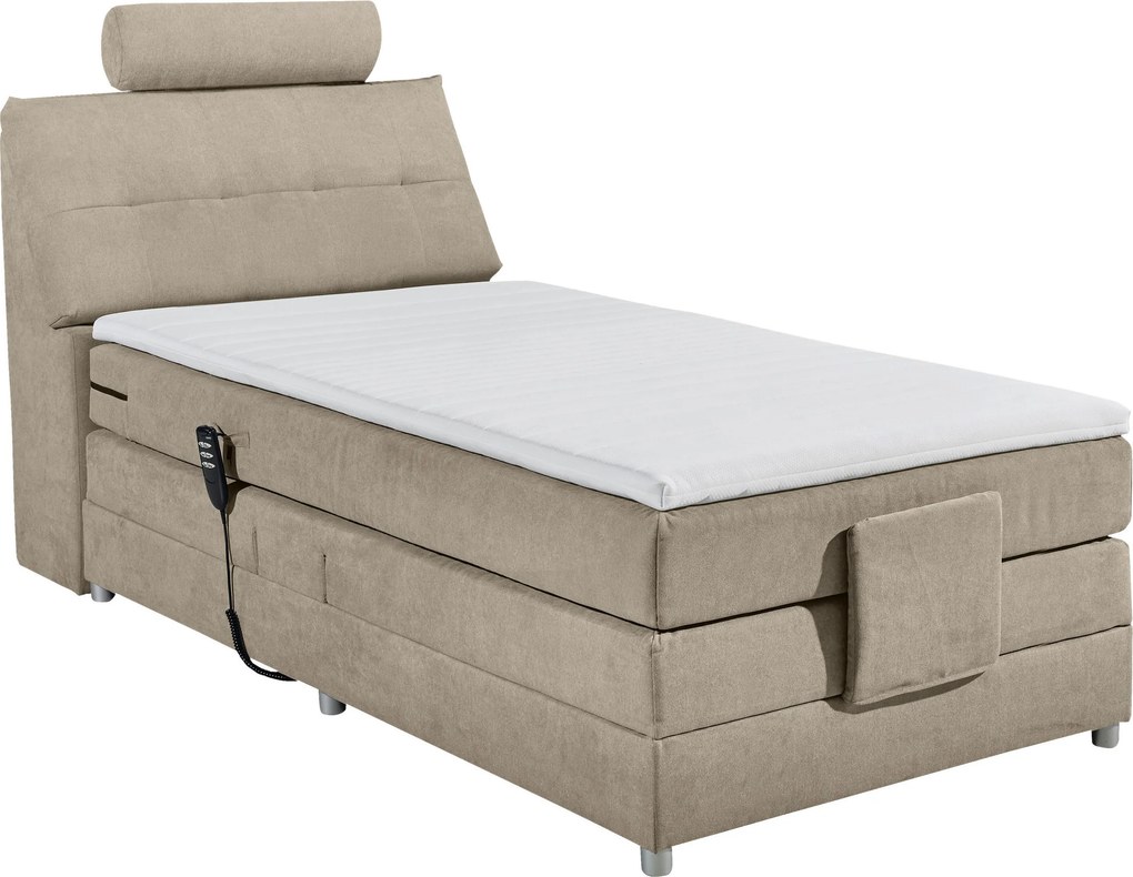 XXXLutz BOXSPRINGOVÁ POSTEĽ, 120/200 cm piesková MID.YOU - Online Only spálne - 002220021901