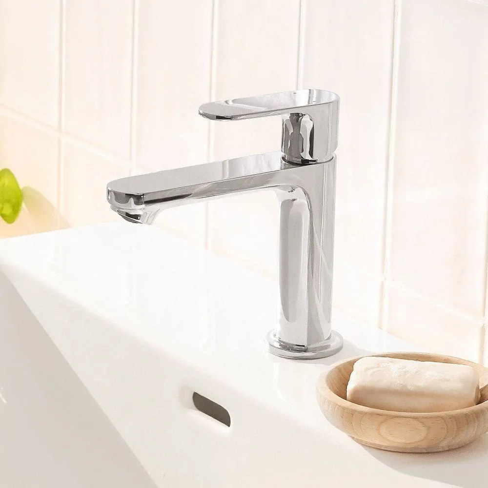 HANSGROHE Rebris S páková umývadlová batéria CoolStart bez odtokovej súpravy, výška výtoku 109 mm, chróm, 72520000