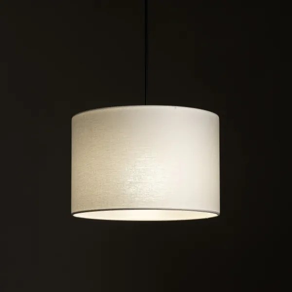 Luster na lanku 3-fáz. lišto. systému TRACER 1xE27/15W/230V pr. 30 cm čierna/biela