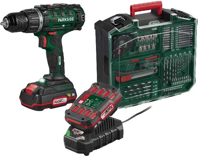 Parkside®  Aku vŕtací skrutkovač s príslušenstvom 20 V Pabs 20-Li G8  (100395750)