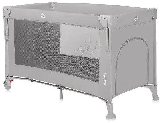 Lionelo - cestovná postieľka 3 v 1 ELLEN, betónovo sivá