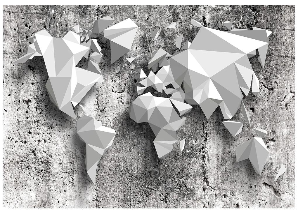 Artgeist Fototapeta - World Map: Origami Veľkosť: 100x70, Verzia: Premium