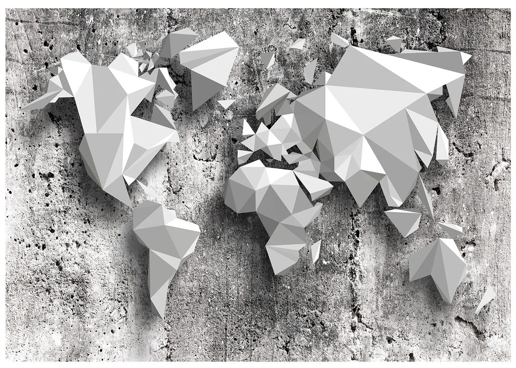 Artgeist Fototapeta - World Map: Origami Veľkosť: 100x70, Verzia: Standard